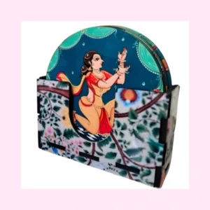 madhubani drink coaster