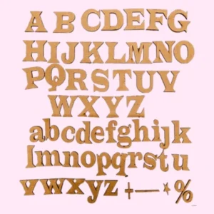 wooden alphabet letters